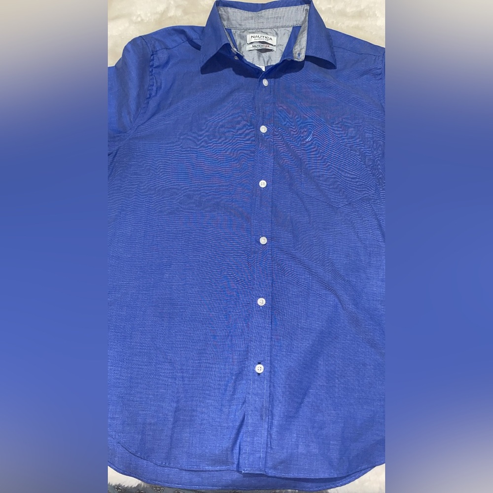 Nautica Classic Blue Casual Shirt